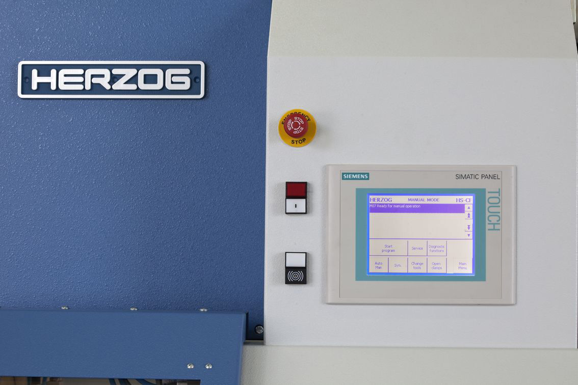 HS-CF. Автоматический отрезной и фрезерный станок